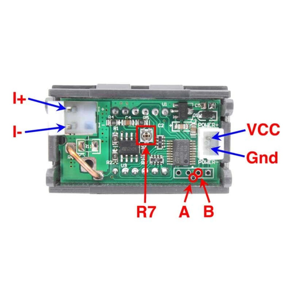 5/10pcs 0.56 LED Amperímetro digital Voltímetro Panel DC 30V 100V AC 220V  500V 600V Calibrar lectura Rojo Verde Azul Volt Amp Meter (Color : 10A DC