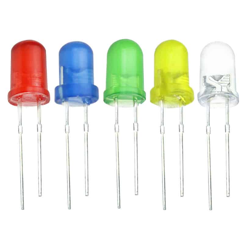 3mm Frosted Leds 10 Pieces Red Blue Green Yellow Or White
