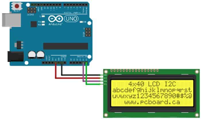 4x20 Lcd Module With Iici2c Interface Blue Or Green Canada