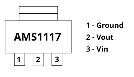 AMS1117 Voltage Regulator Pinout